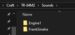 Picture of the inside of the Sounds folder
